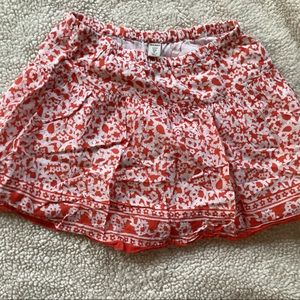 Girls orange print skirt